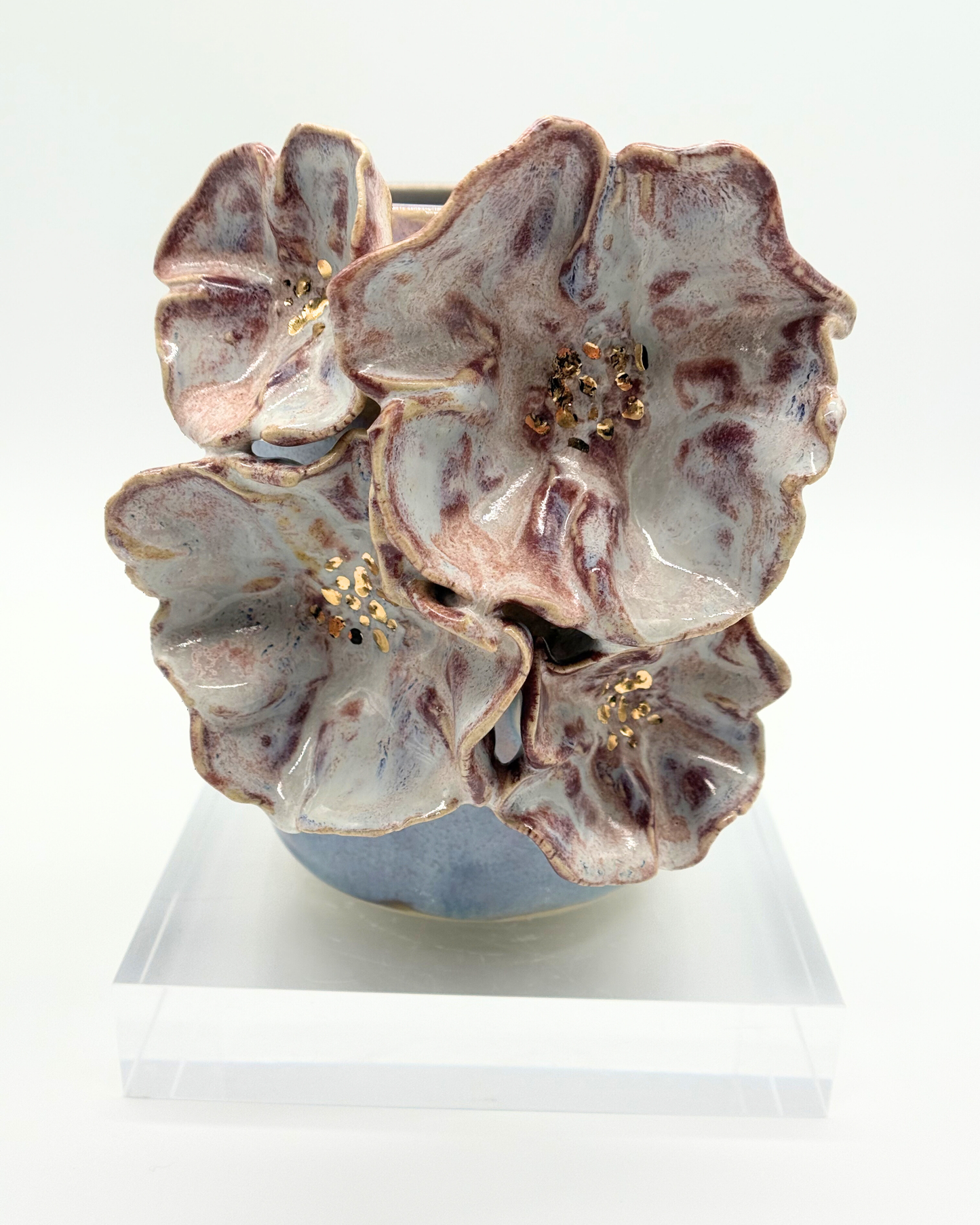 Gilded Bloom Vase | Rosé