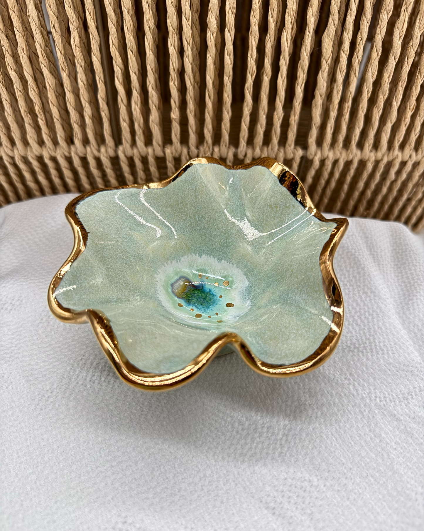 Floral Pedestal Bowl No. 2 | The Garden Table Collection