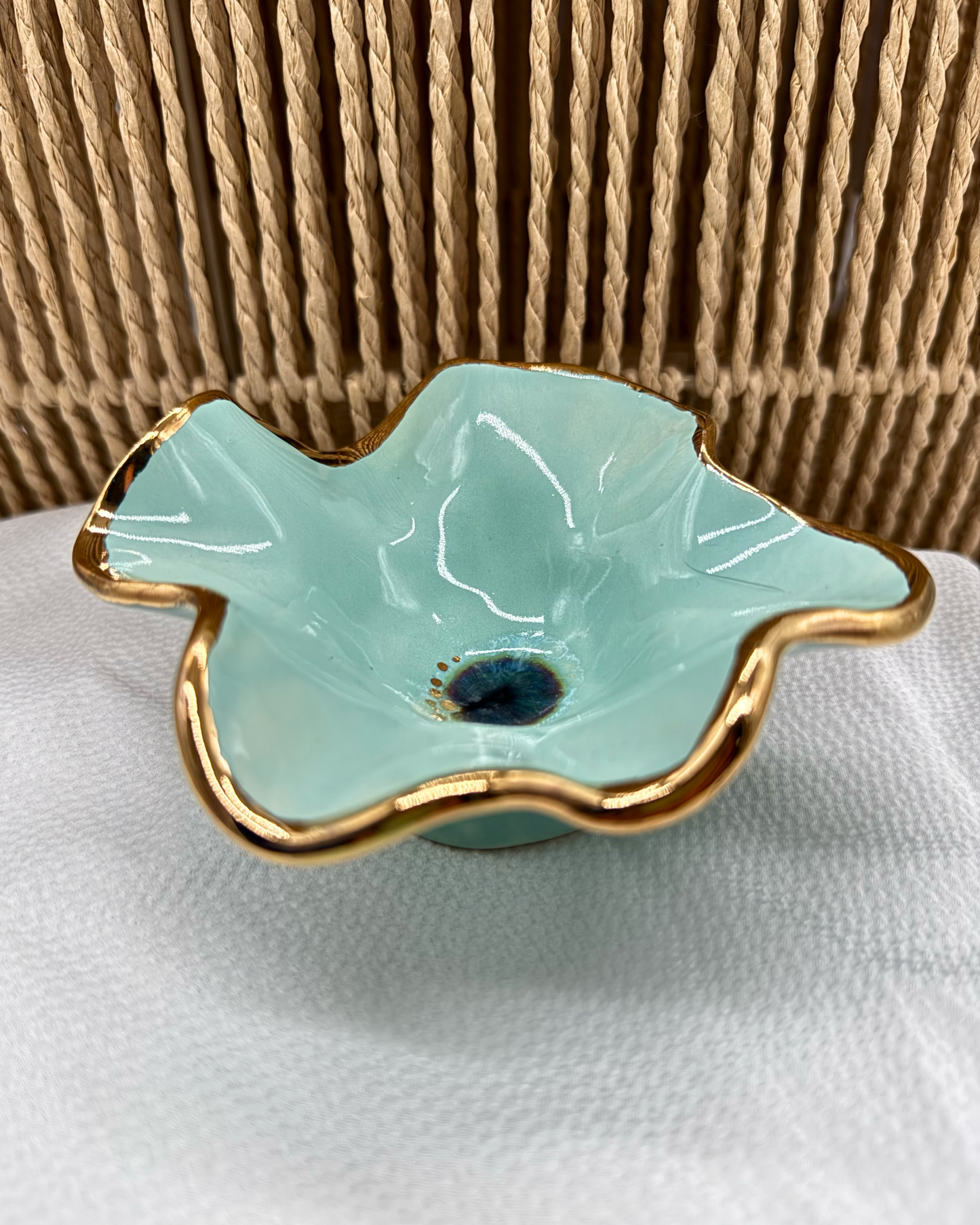 Floral Pedestal Bowl No. 3 | The Garden Table Collection