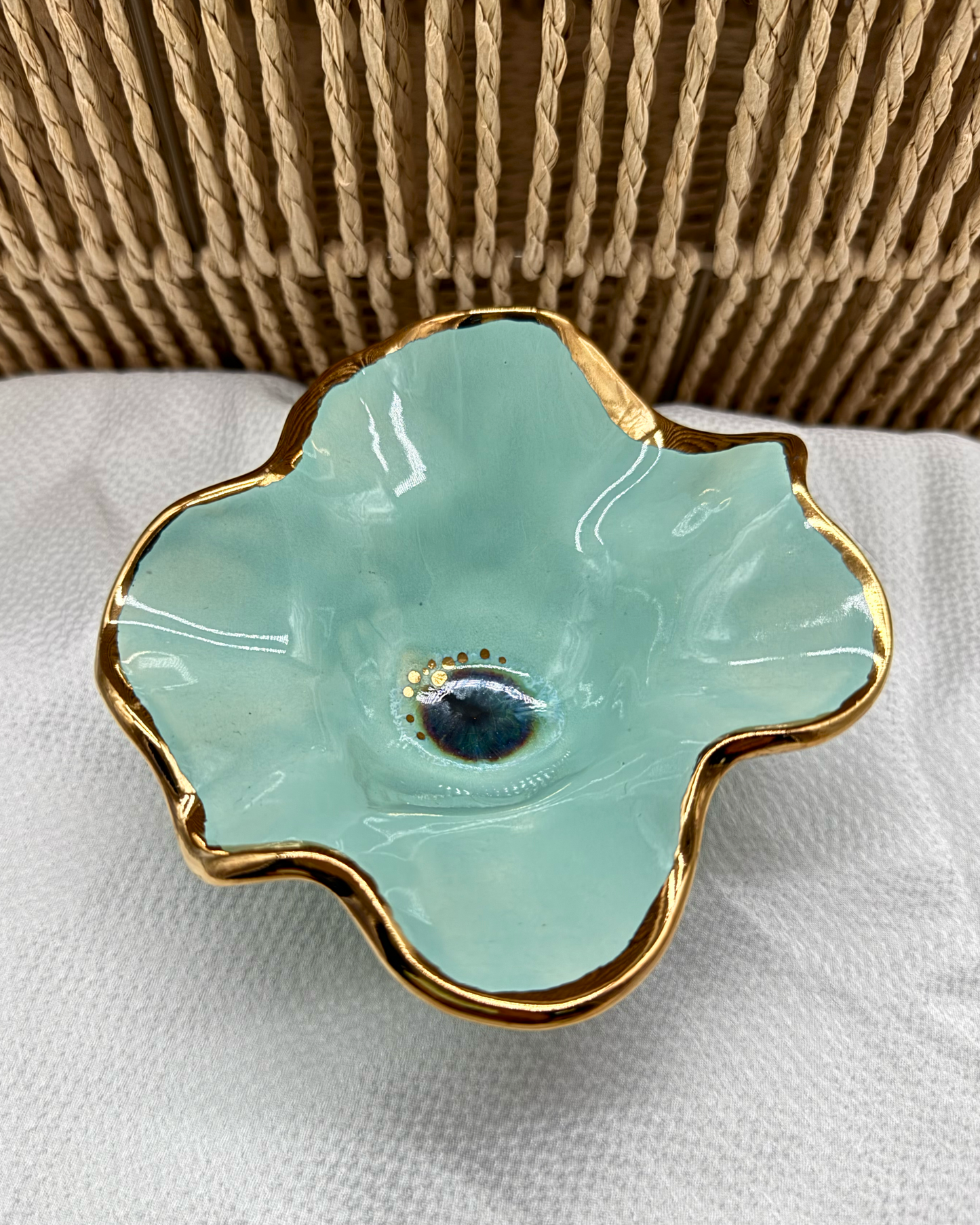 Floral Pedestal Bowl No. 3 | The Garden Table Collection