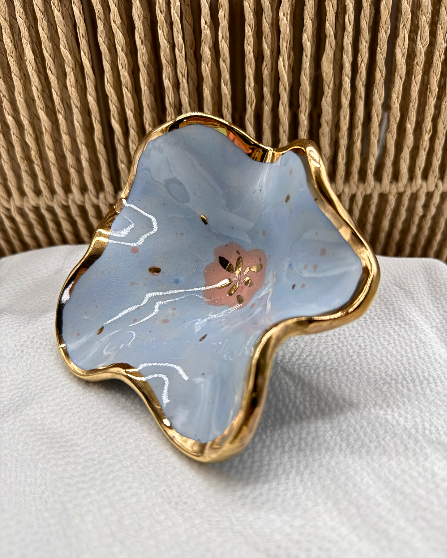 Floral Pedestal Bowl No. 5 | The Garden Table Collection