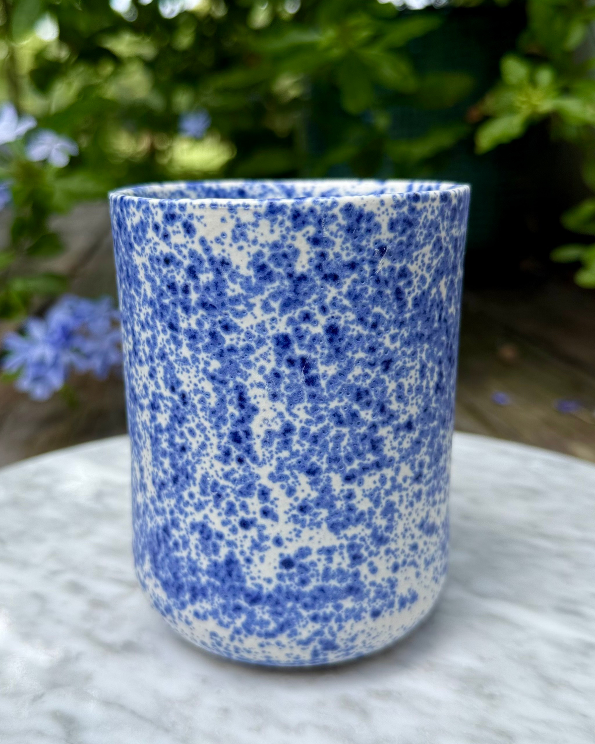Blue Speckle Grande Cup