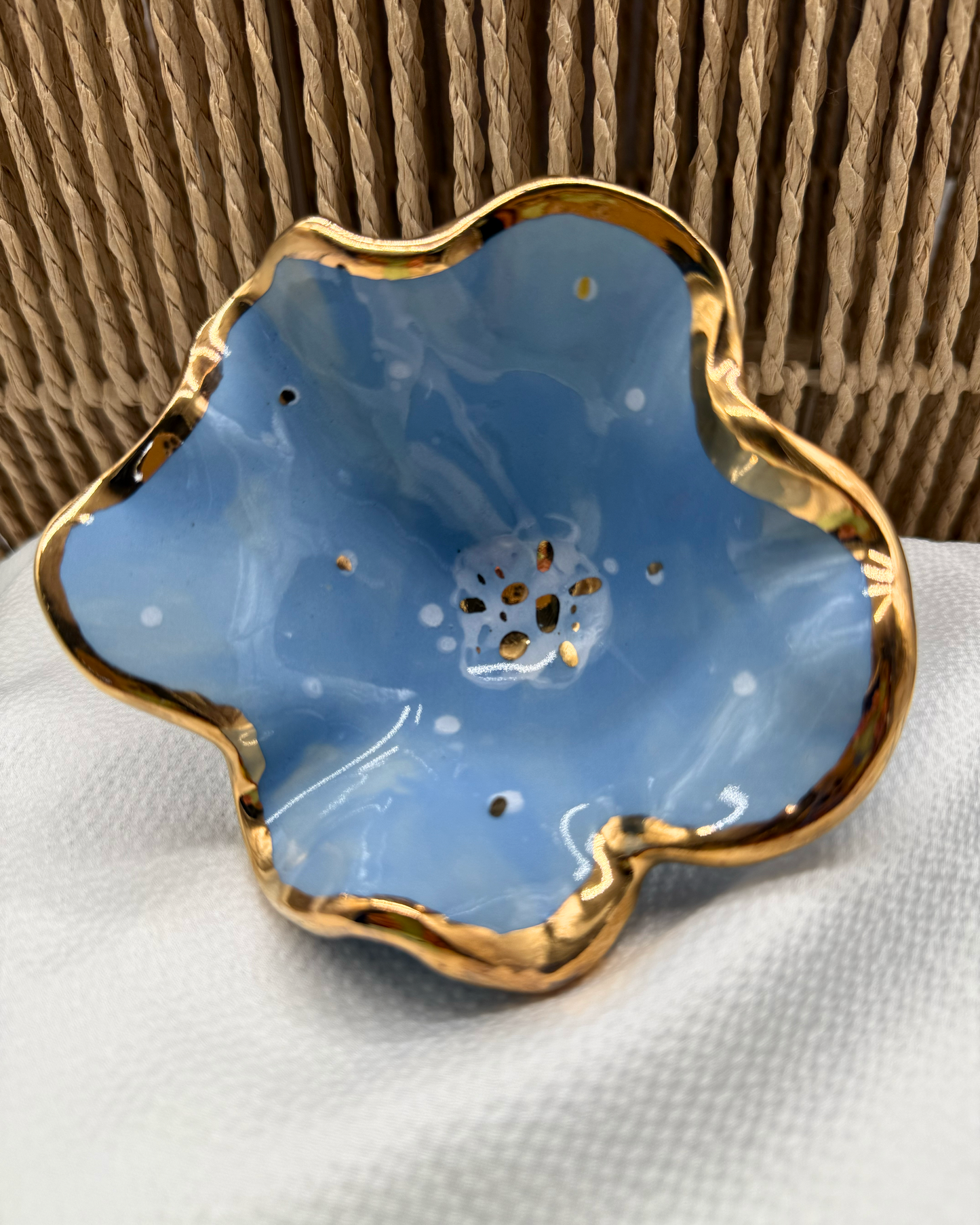 Floral Pedestal Bowl No. 4 | The Garden Table Collection