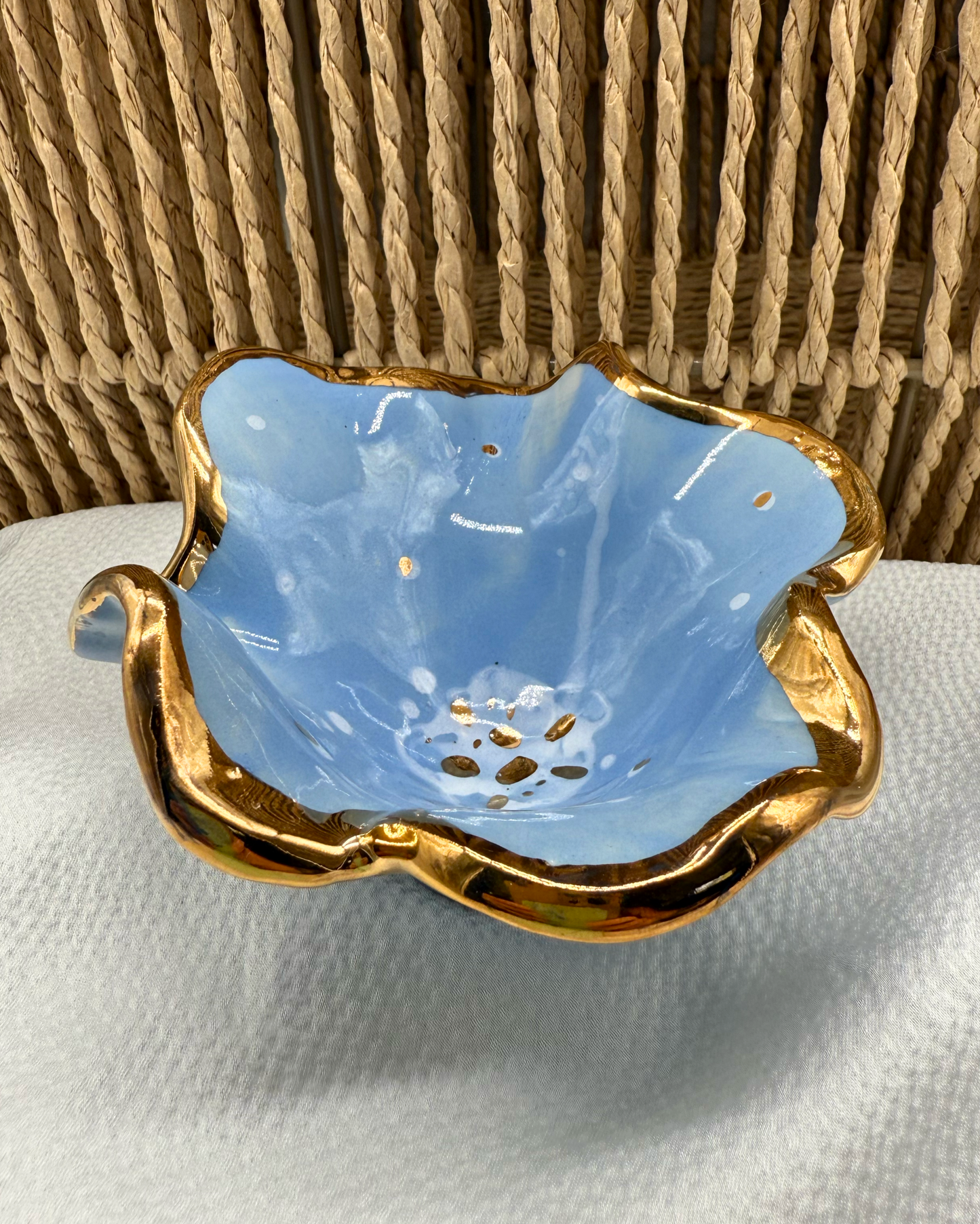 Floral Pedestal Bowl No. 4 | The Garden Table Collection