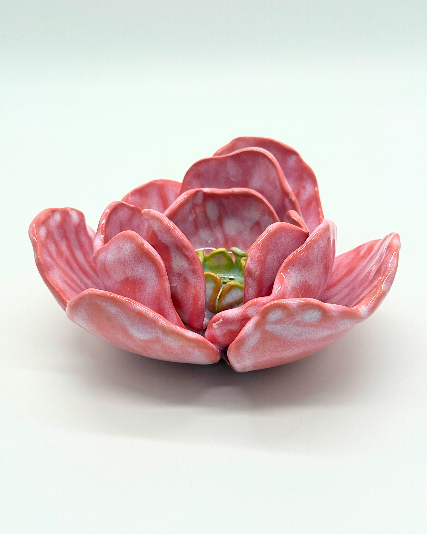 Grand Gilded Ceramic Flower | Wall or Tabletop Display