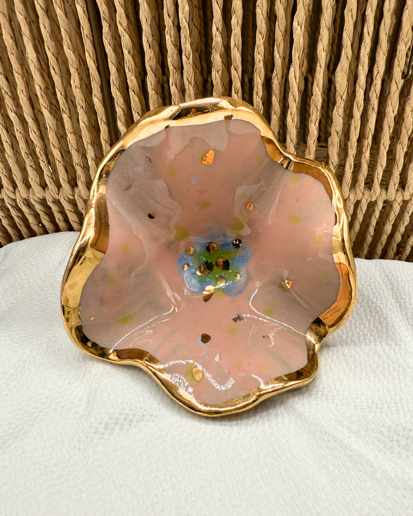 Floral Pedestal Bowl No. 10 | The Garden Table Collection
