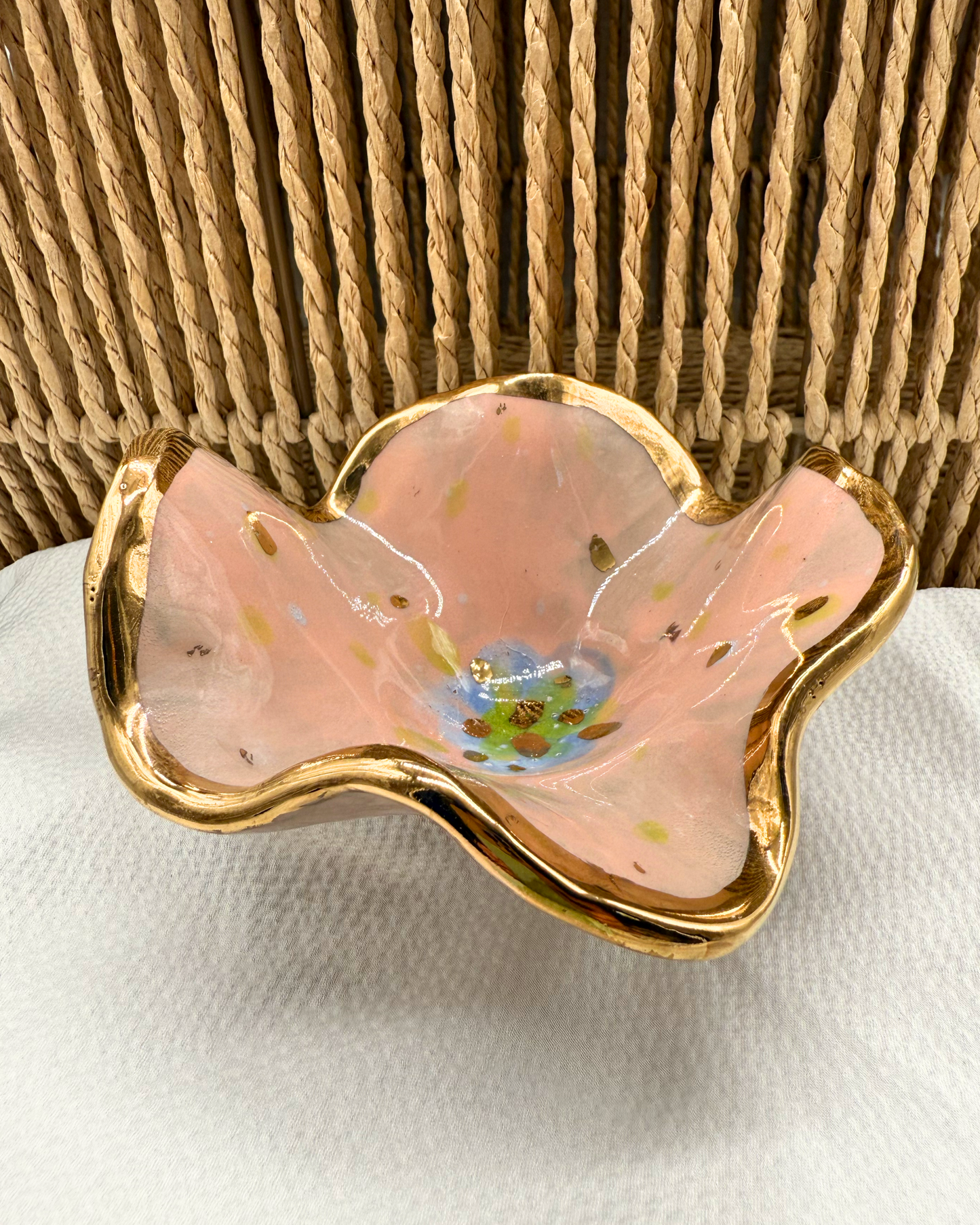 Floral Pedestal Bowl No. 10 | The Garden Table Collection