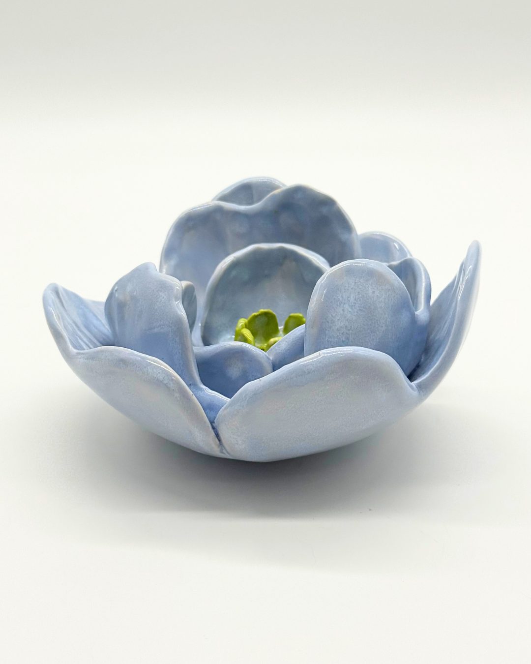 Grand Gilded Ceramic Flower | Wall or Tabletop Display