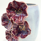 Gilded Bloom Vase | Burgundy