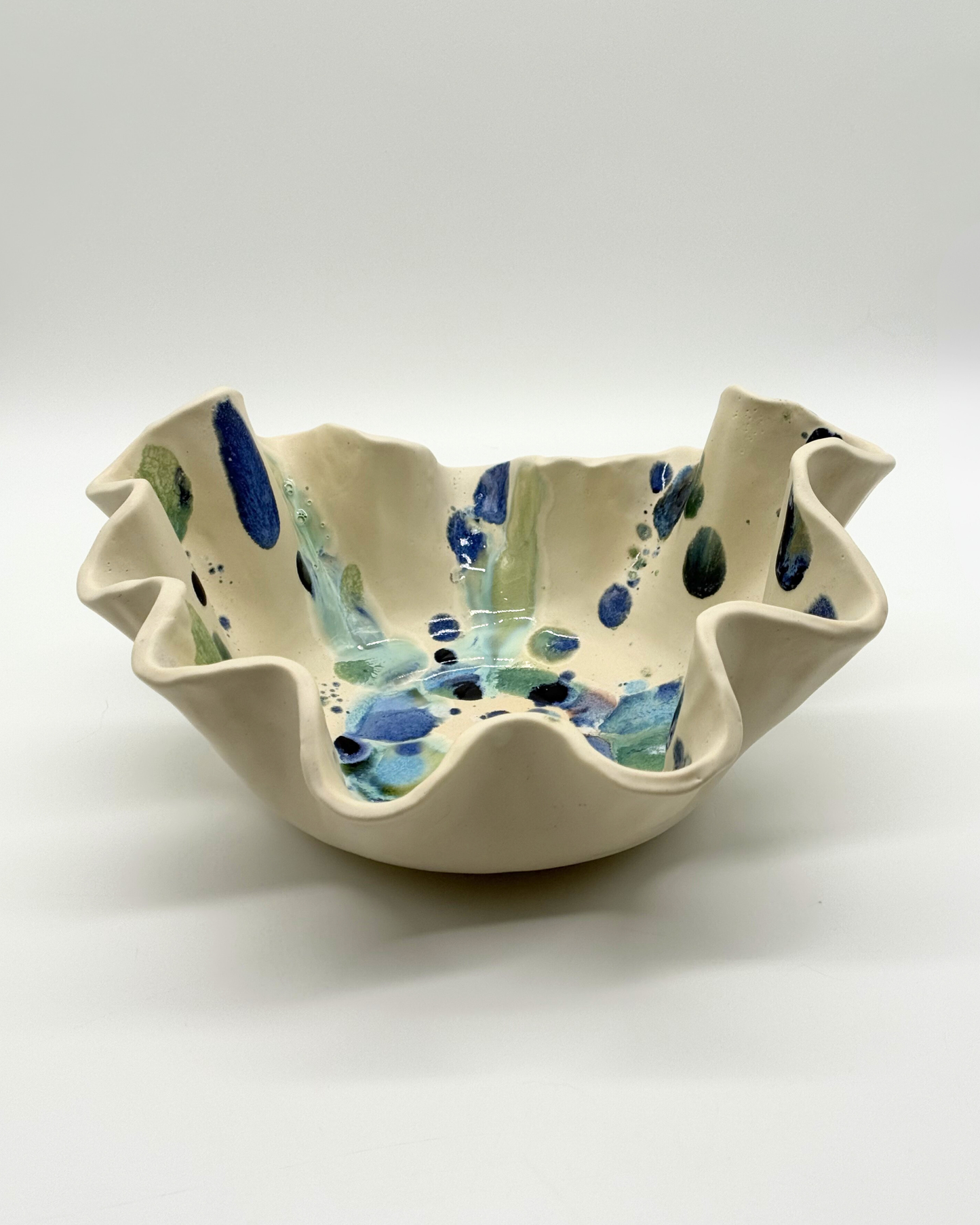 XL Wave Bowl | Sculptural Serving Bowl