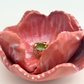 Grand Gilded Ceramic Flower | Wall or Tabletop Display