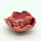 Grand Gilded Ceramic Flower | Wall or Tabletop Display