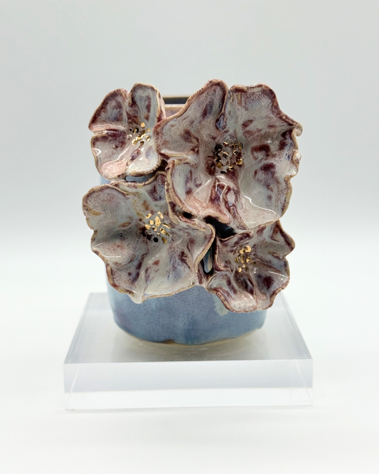 Gilded Bloom Vase | Rosé