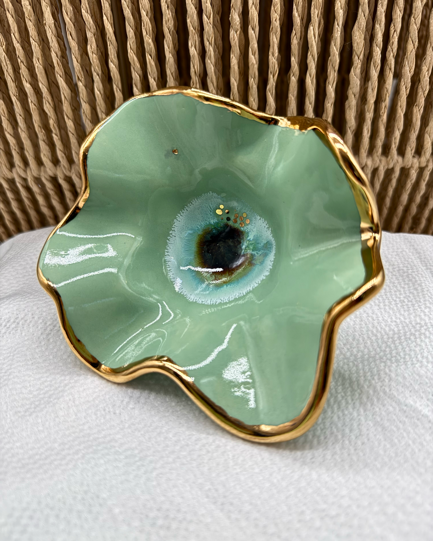 Floral Pedestal Bowl No. 1 | The Garden Table Collection
