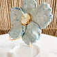 gilded ceramic flower