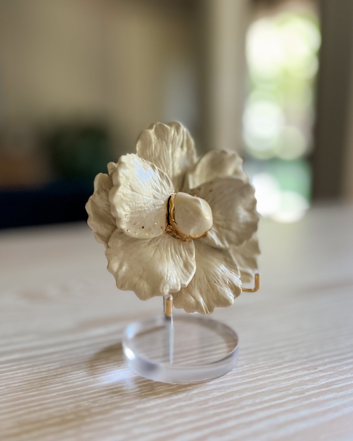 gilded magnolia flower