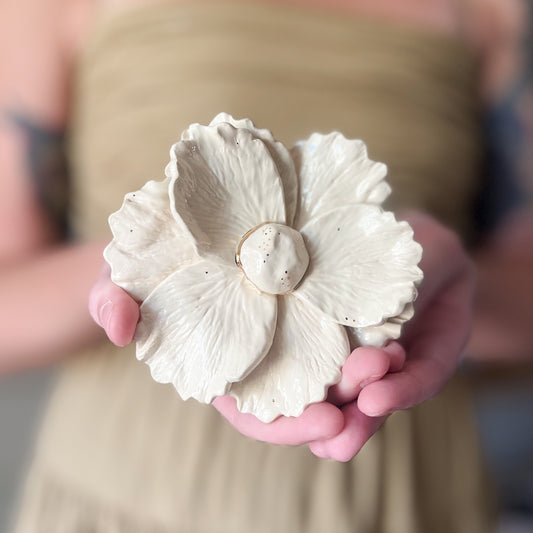 gilded magnolia flower