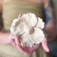 matte magnolia ceramic flower