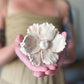 matte magnolia ceramic flower