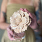 golden bloom ceramic flower