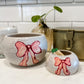 Ceramic Bow Bowl - pink