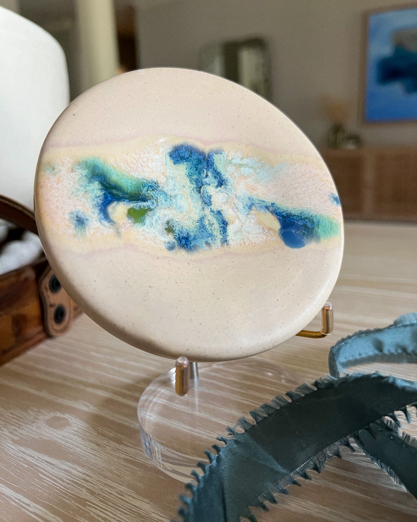 Ceramic Cloud Dish - current swells