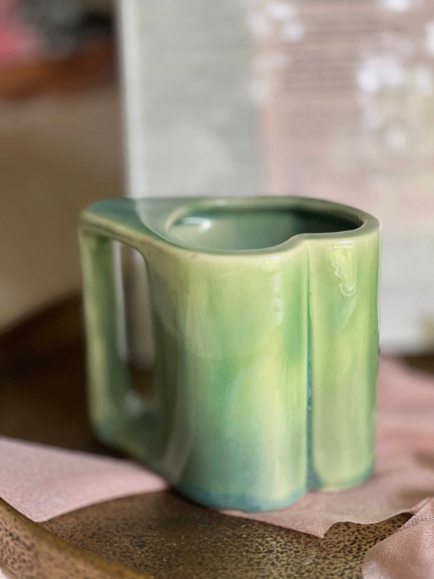 ceramic heart mug