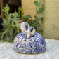 Blue Spongeware Pumpkin No. 02