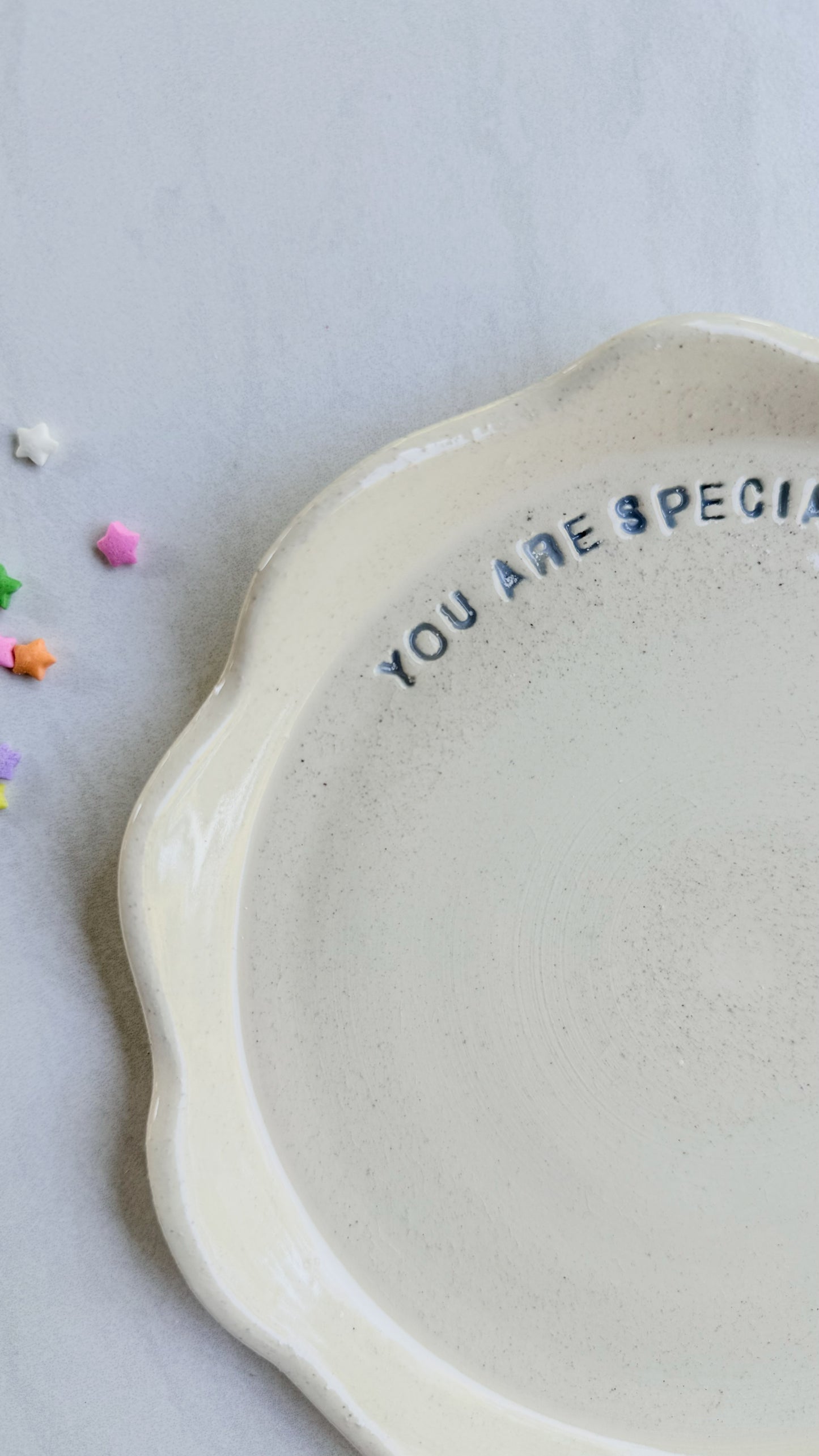 "you are special" heirloom plate