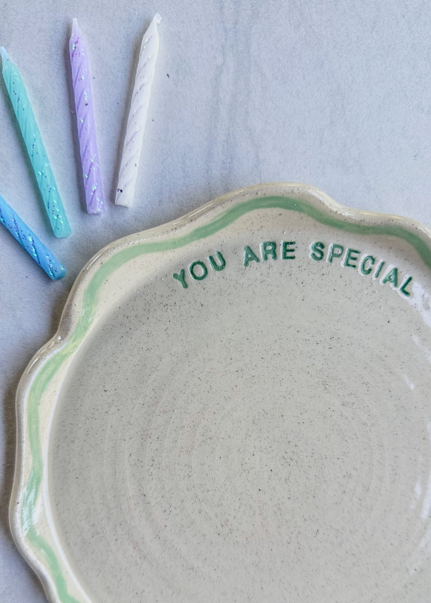 "you are special" heirloom plate