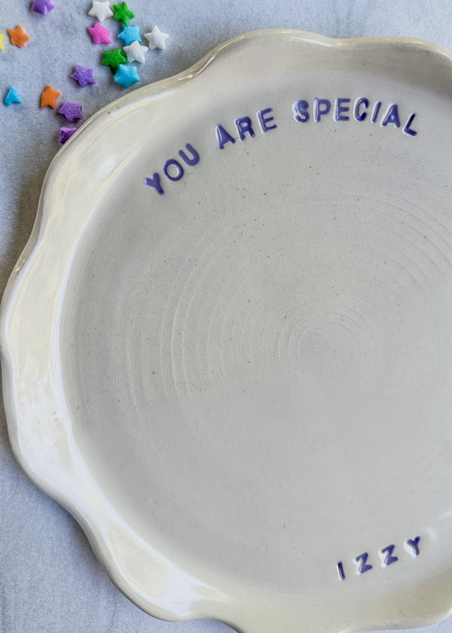 "you are special" heirloom plate