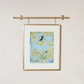 Soft Landing by Esqué Creates — two 6x8 original abstract paintings in soft green and blue. Hand-painted mixed media artwork, unframed and perfect for modern, serene interiors.